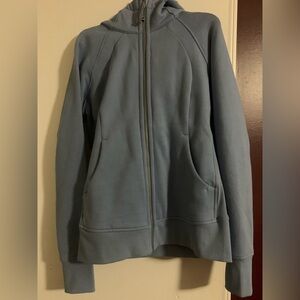 NWOT Lululemon light blue scooba hoodie Casual Light Blue Zip-Up Hoodie